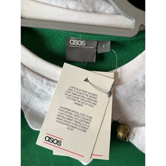 ASOS Christmas Elf Sweatshirt NEW Men's size Large Holiday Party - Picture 4 of 5